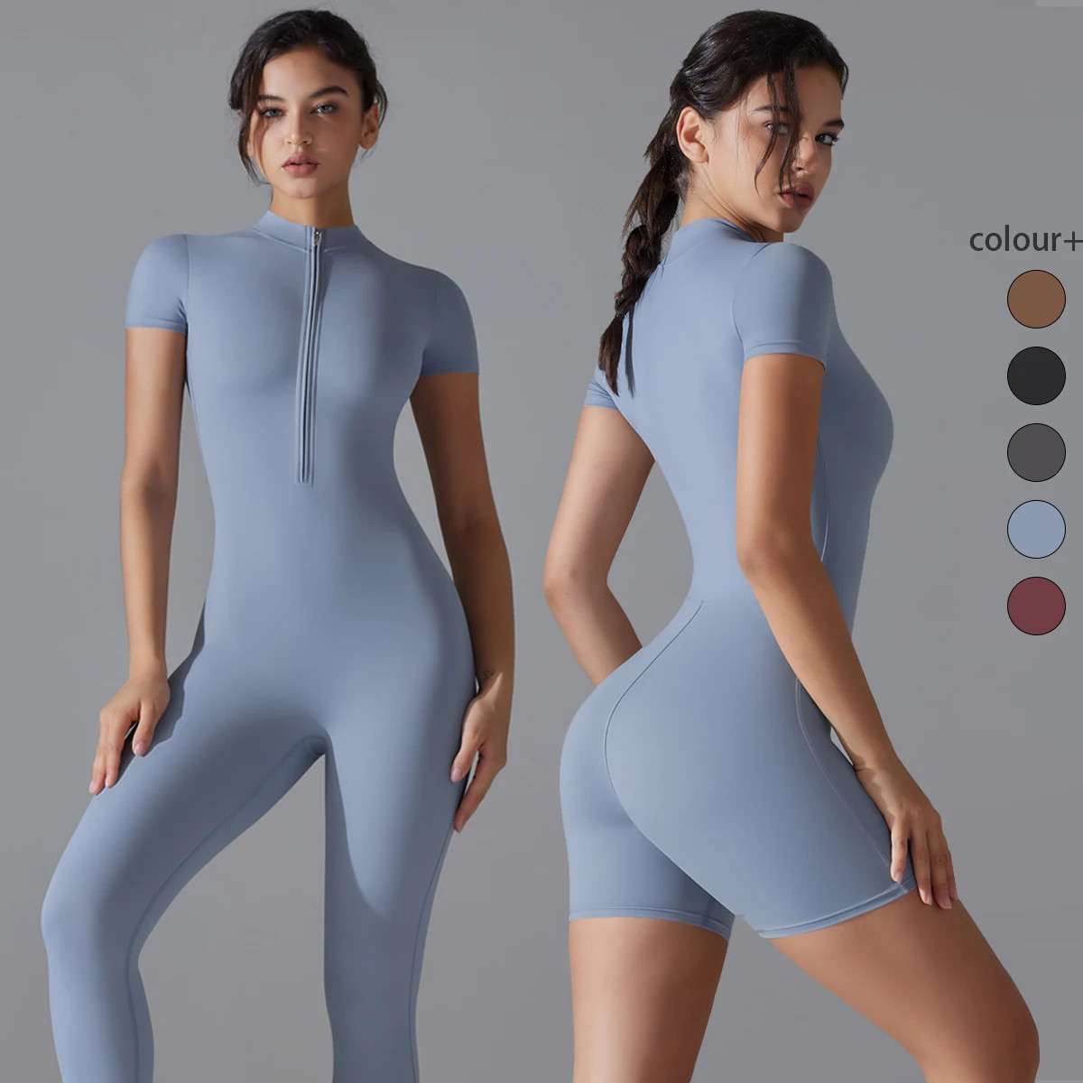 Women Bodysuits Fitness Sports Bodysuit Yoga Suit Breathable Quick Drying