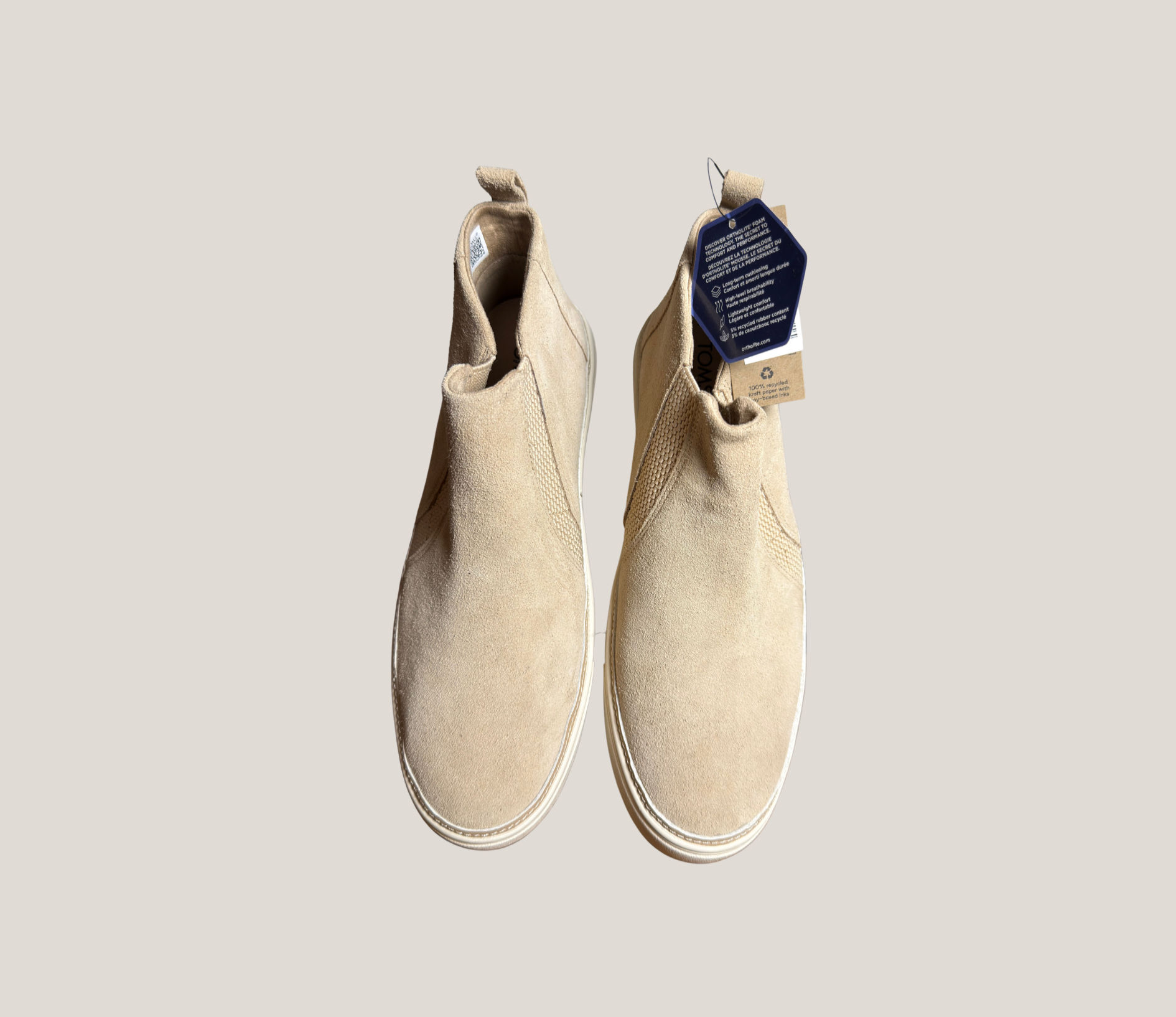 TOMS Women's Bryce Sand Suede High Top Sneakers Shoes Slip-On Closure, SZ 10