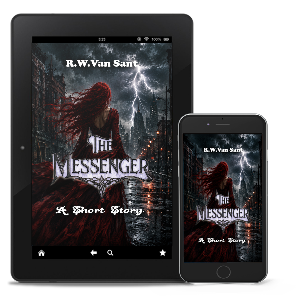 The messenger short story tablet and smartphone covers.