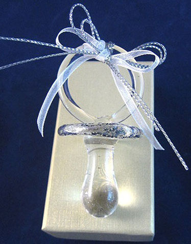 Clear Crystal Pacifier with Gift Box