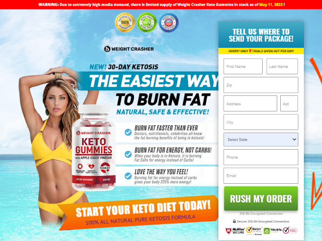 Weight Crasher Keto Gummies with BHB content media
