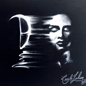 Lucile JULIEN artiste peintre contemporaine acrylique sur toile art vibratoire et spirituel , art intuitif, peinture d'âme.