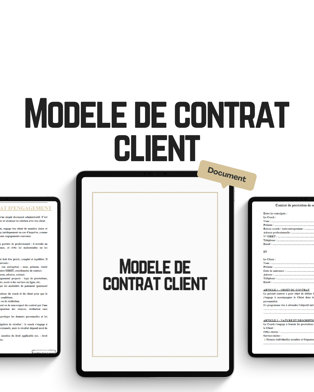 Modele de contrat d'engagement