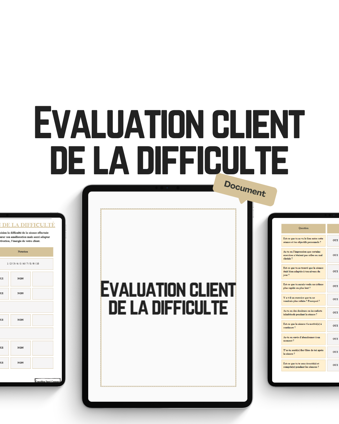Evaluation client de la difficulte