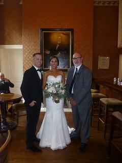 Sal Fiore officiated a black tie wedding