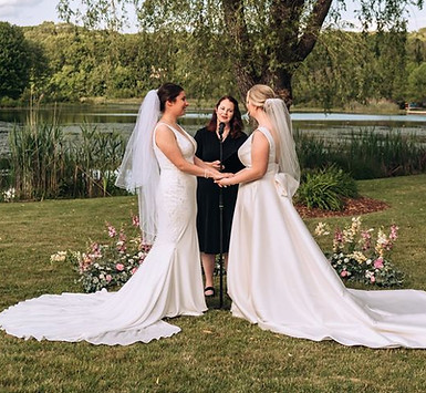 LGBTQ wedding ceremony The Lake House Wolcott CT