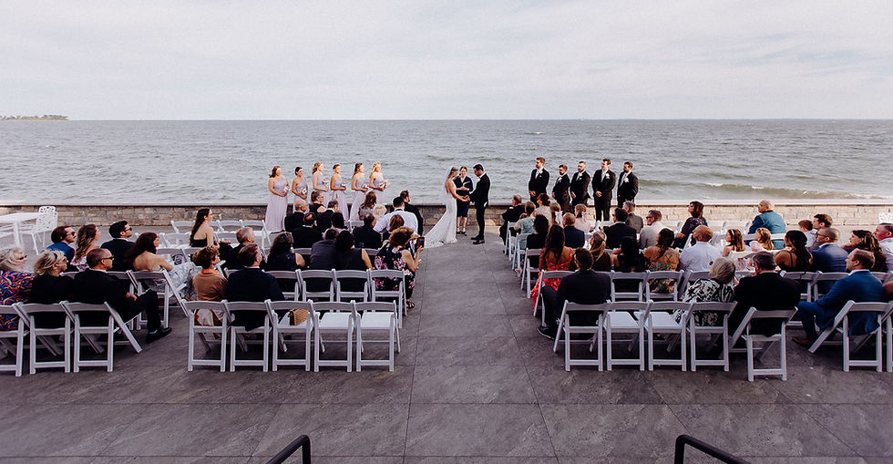 Ceremony at Tyde at Walnut Beach, Milford, CT