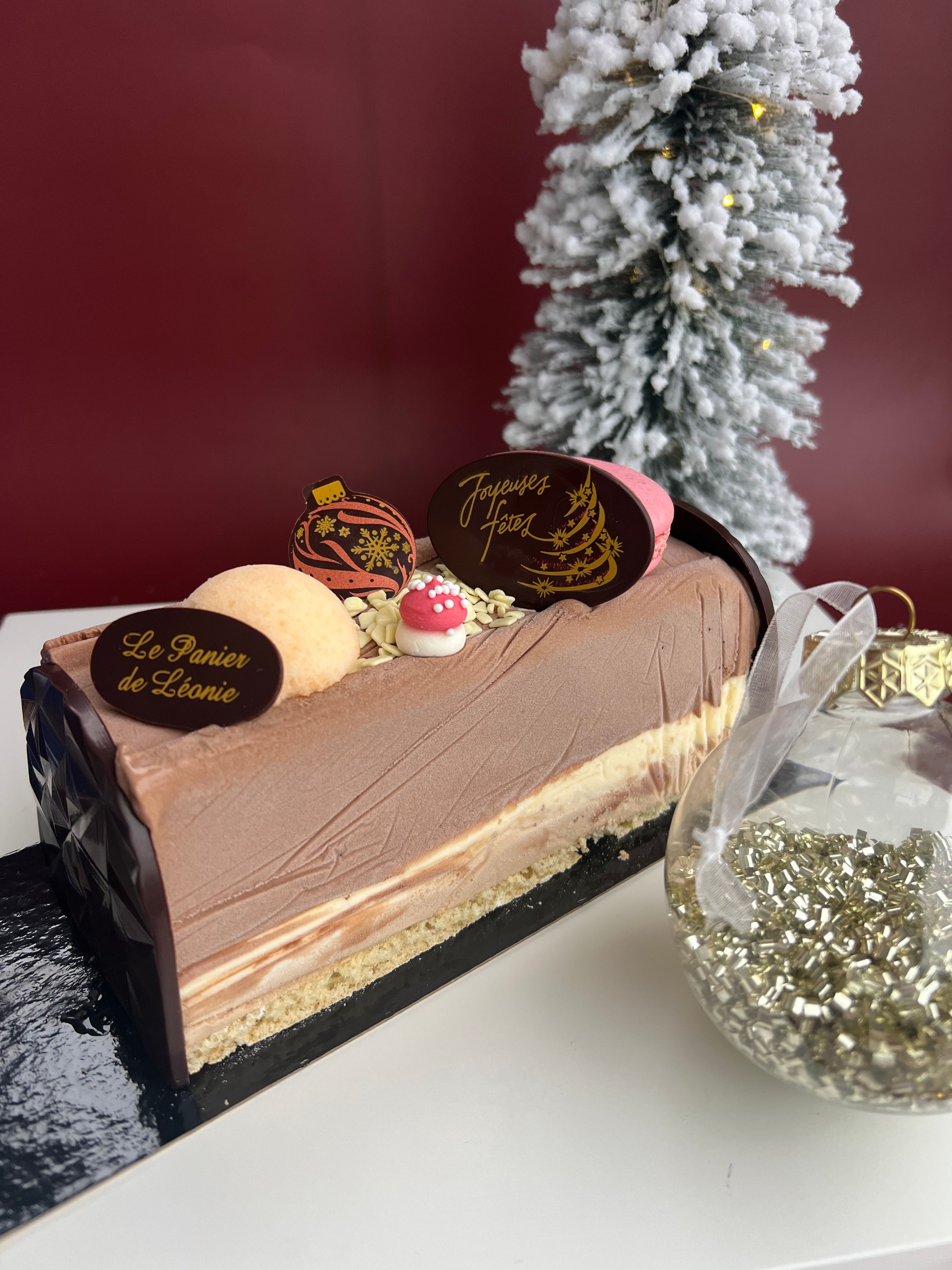 Bûche glacée 3 Chocolats (taille au choix)