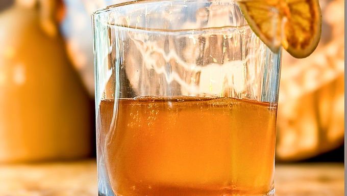 Bourbon barrel aged cider
