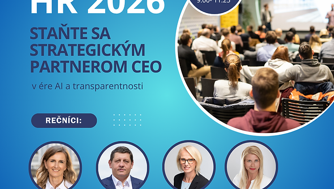 HR 2026: Staňte sa strategickým partnerom CEO v ére AI a transparentnosti 