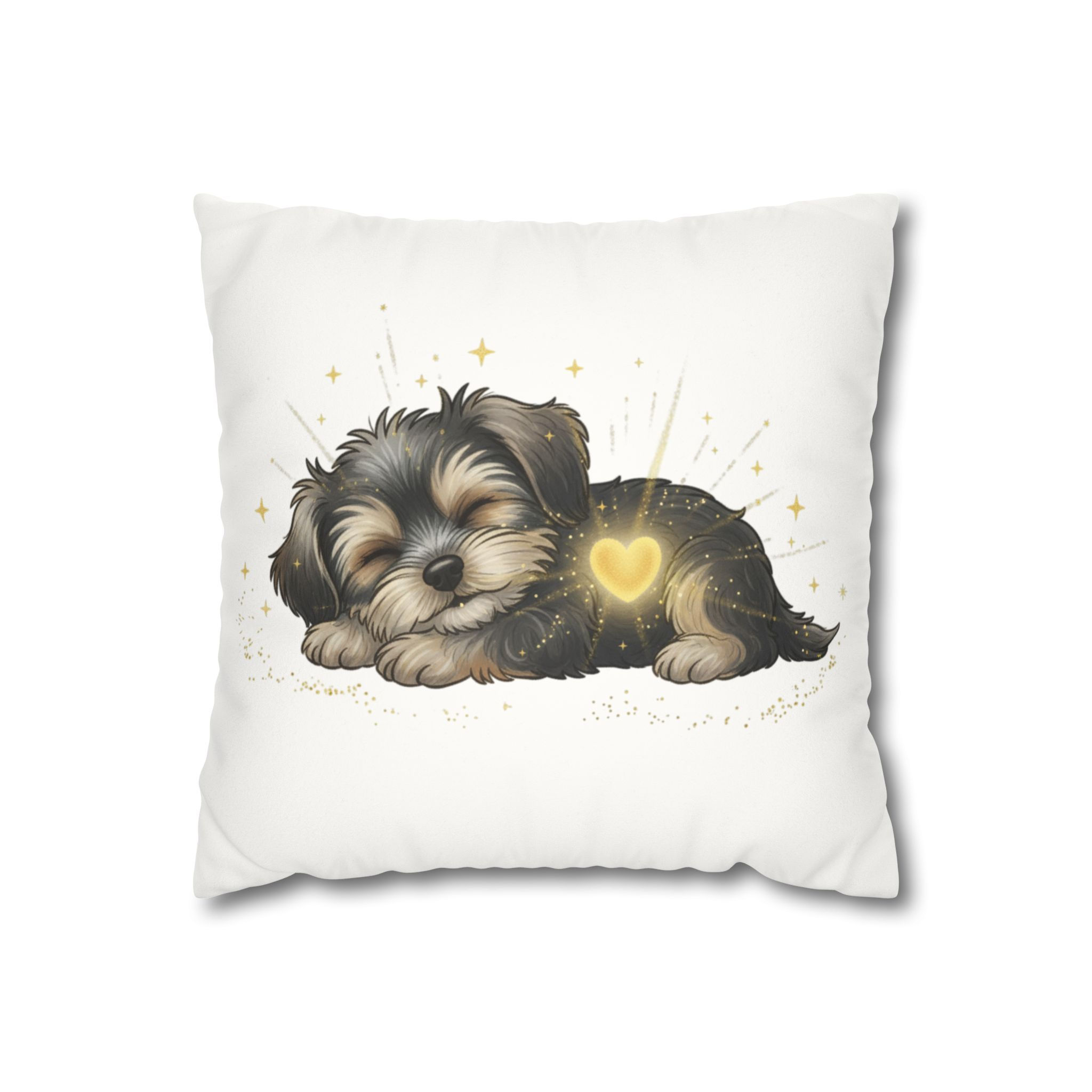 Mink the Miracle Spinner™ Sleeping — Faux Suede Pillowcase — Throw Pillow Cover