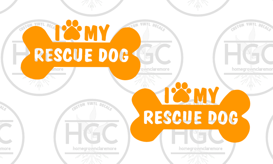 Thumbnail: 2 Pack -  I Love My Rescue Dog