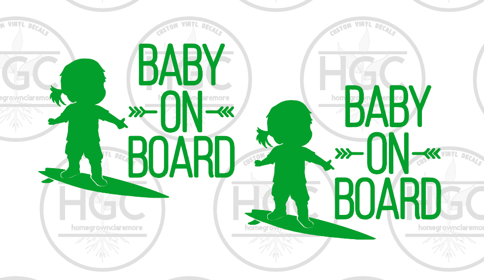 2 Pack - Baby On Board - Surfer
