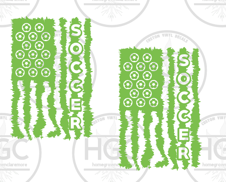 Thumbnail: 2 Pack - Soccer American Flag