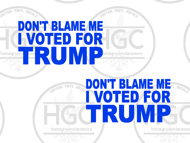 Thumbnail: 2 Pack -  Don't Blame Me , I Voted for Trump
