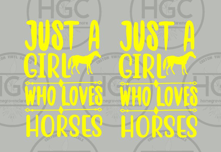 Thumbnail: 2 Pack - Just a Girl Who Loves Horses