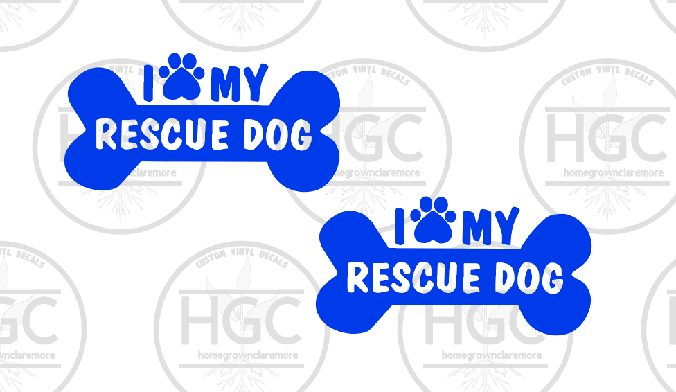 Thumbnail: 2 Pack -  I Love My Rescue Dog