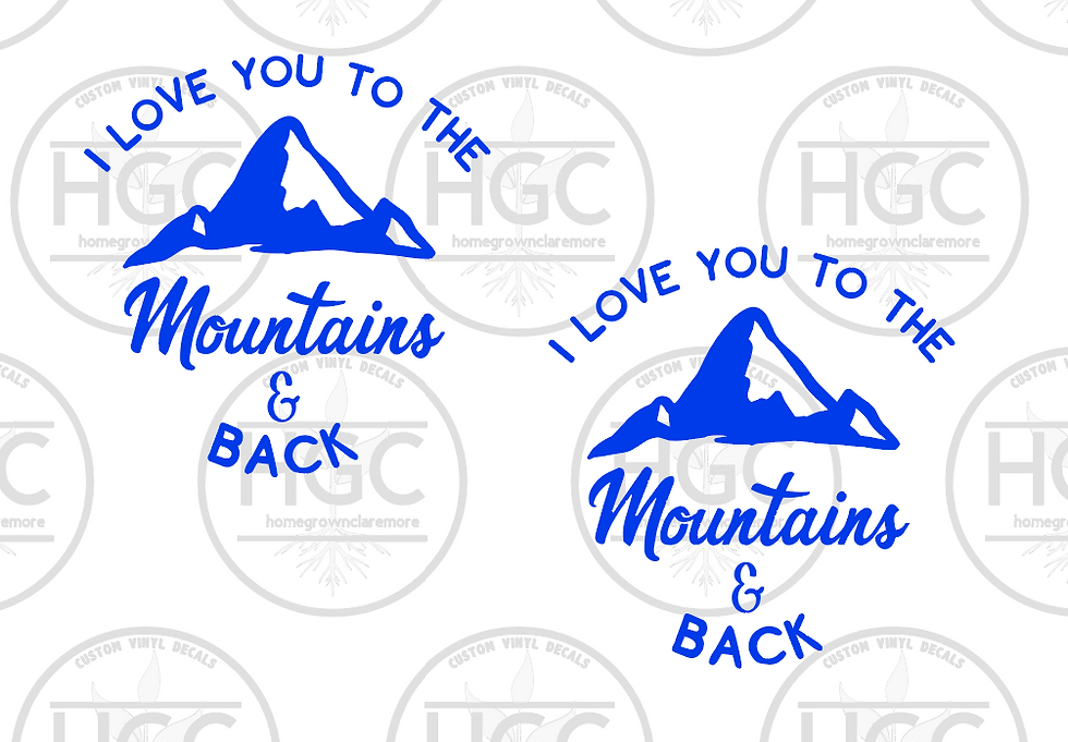 Thumbnail: 2 Pack - I Love You to The Mountains and Back
