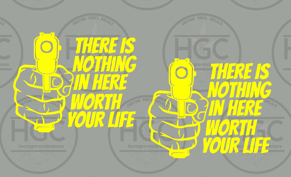 Thumbnail: 2 Pack -  There is Nothing in Here Worth Your Life