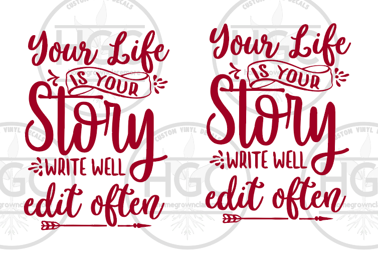 Thumbnail: 2 Pack - Your Life is Your Story Write Well Edit Often