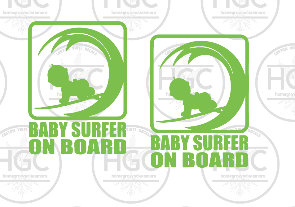 Thumbnail: 2 Pack - Baby Surfer On Board