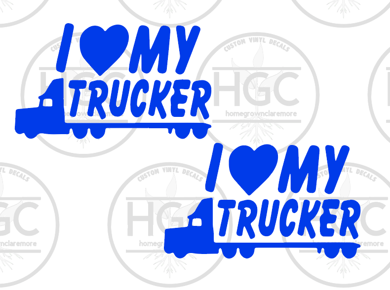 Thumbnail: 2 Pack -  I Love My Trucker