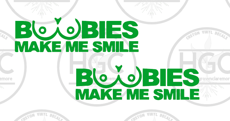 Thumbnail: 2 Pack -  Boobies Make Me Smile