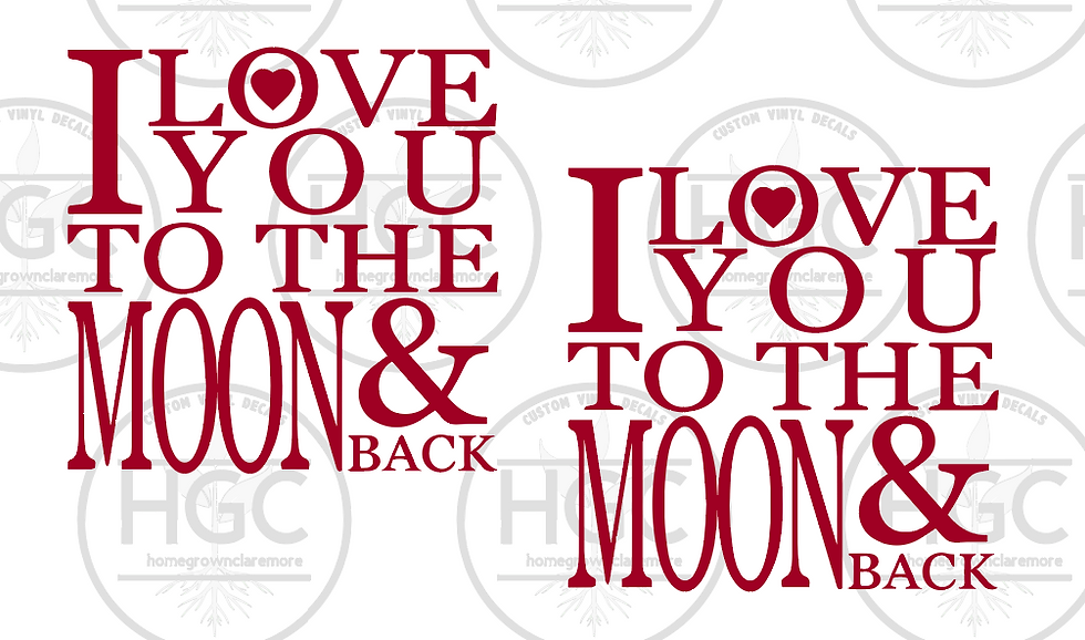 Thumbnail: 2 Pack - I Love You to The Moon and Back