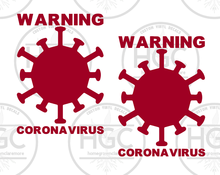 Thumbnail: 2 Pack -  Warning  Corona Virus