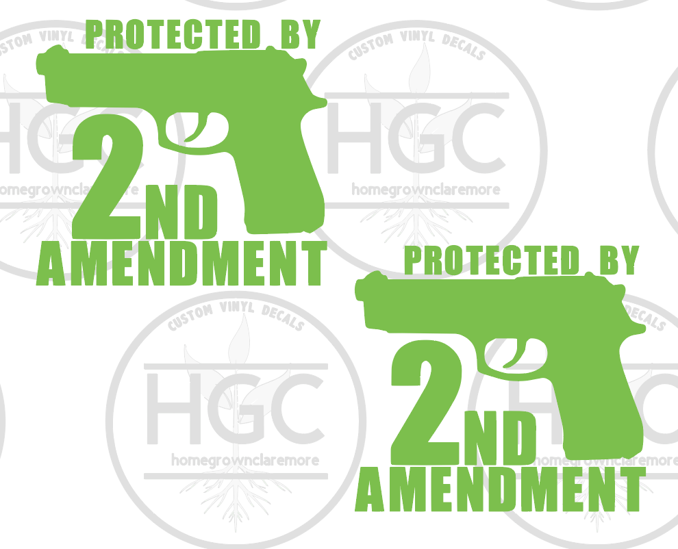 2 Pack - Proteced by 2nd Amendment