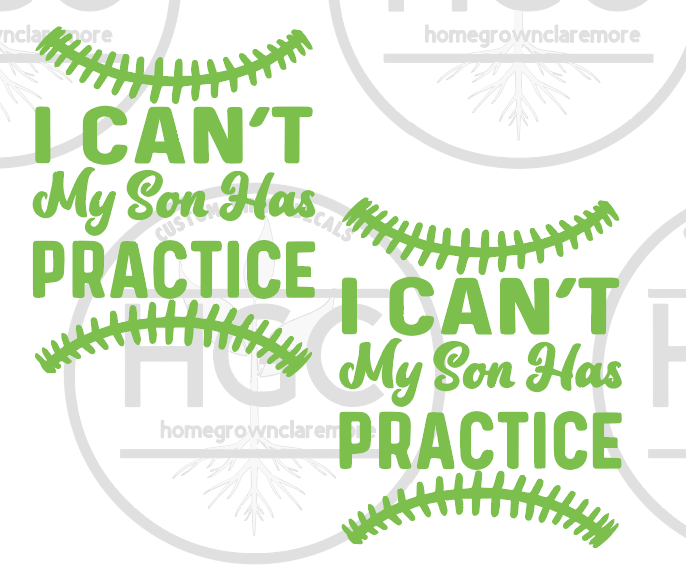 Thumbnail: 2 Pack - I Can't My Son Has Practice