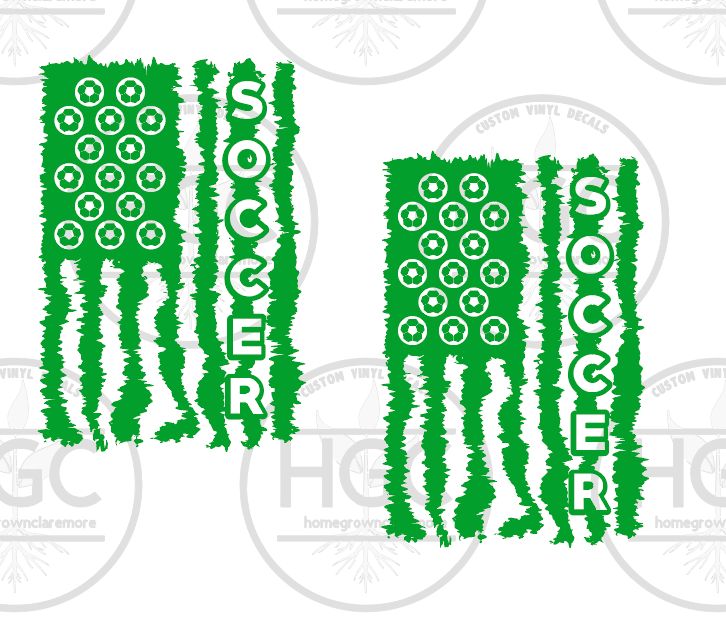 Thumbnail: 2 Pack - Soccer American Flag
