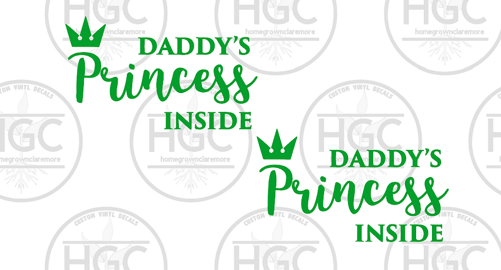 Thumbnail: 2 Pack - Daddy's Princess Inside