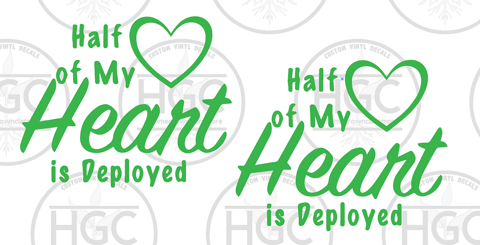 Thumbnail: 2 Pack - Half of My Heart is Deployed