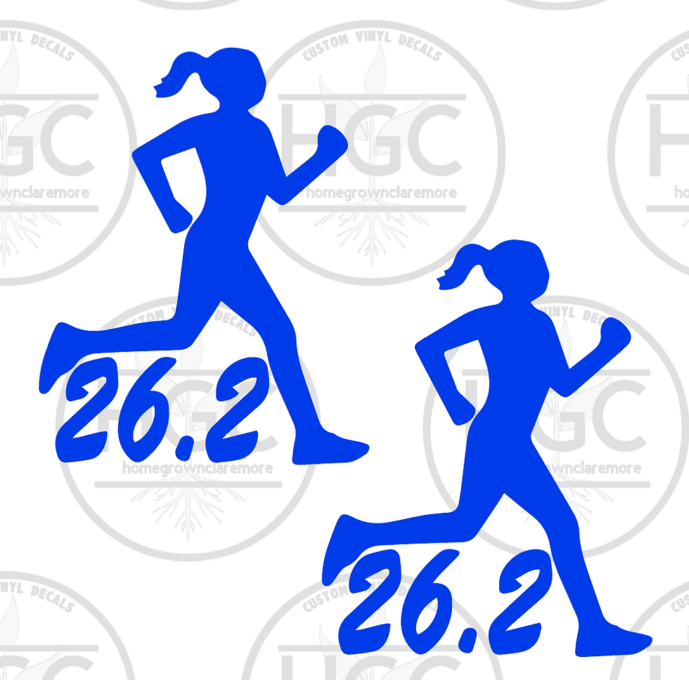 Thumbnail: 2 Pack - Girl Running Full Marathon 26.2