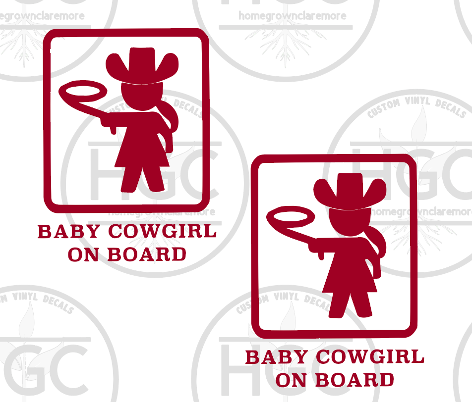 Thumbnail: 2 Pack - Baby Cowgirl on Board