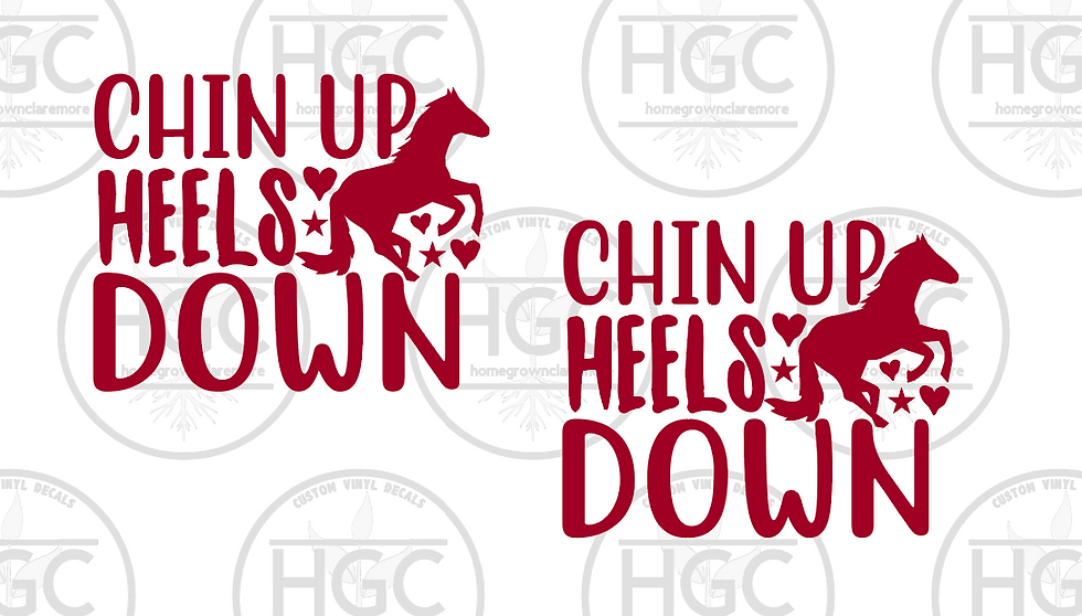 Thumbnail: 2 Pack - Chin Up Heels Down I Love Horses