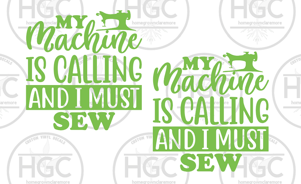 Thumbnail: 2 Pack -  My Machine is Calling and I Must Sew