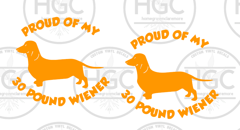 Thumbnail: 2 Pack -  Proud of My 30 Pound Wiener