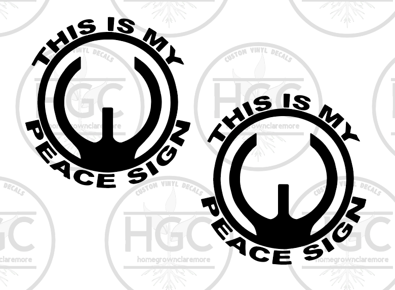 Thumbnail: 2 Pack - This is My Peace Sign