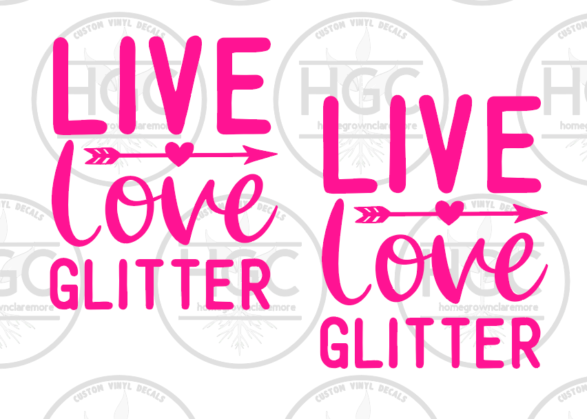 Thumbnail: 2 Pack -  Live Love Glitter