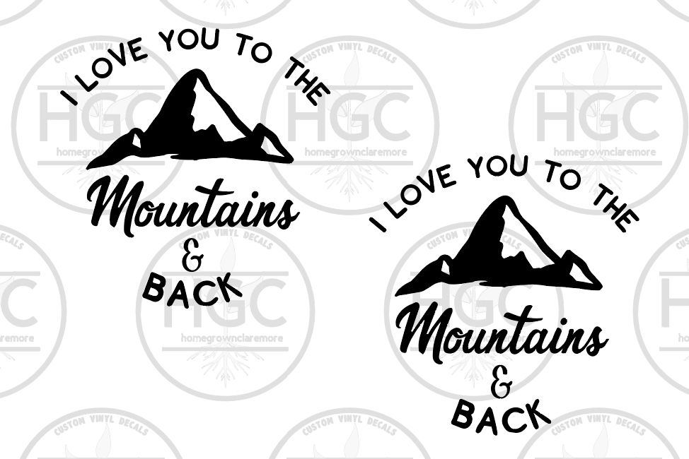 Thumbnail: 2 Pack - I Love You to The Mountains and Back