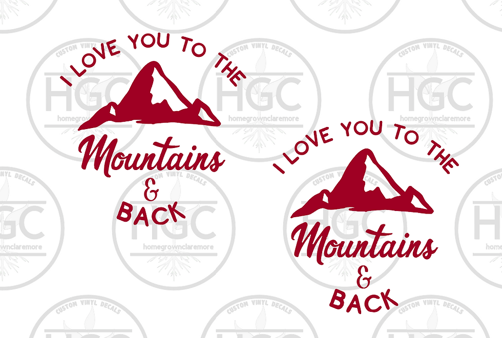 Thumbnail: 2 Pack - I Love You to The Mountains and Back