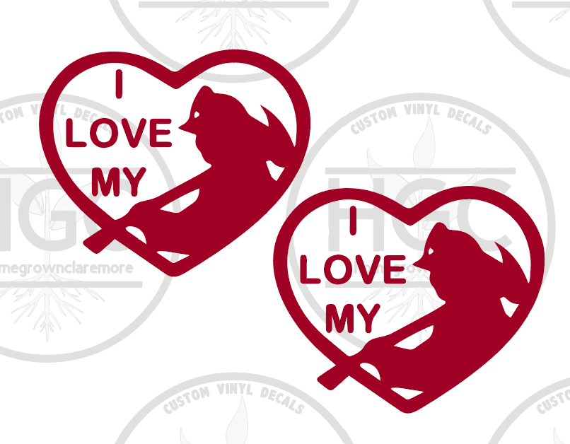 Thumbnail: 2 Pack - I Love My Firefighter