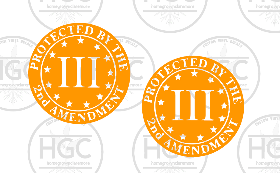 Thumbnail: 2 Pack -  Protected by The 2nd Amendment