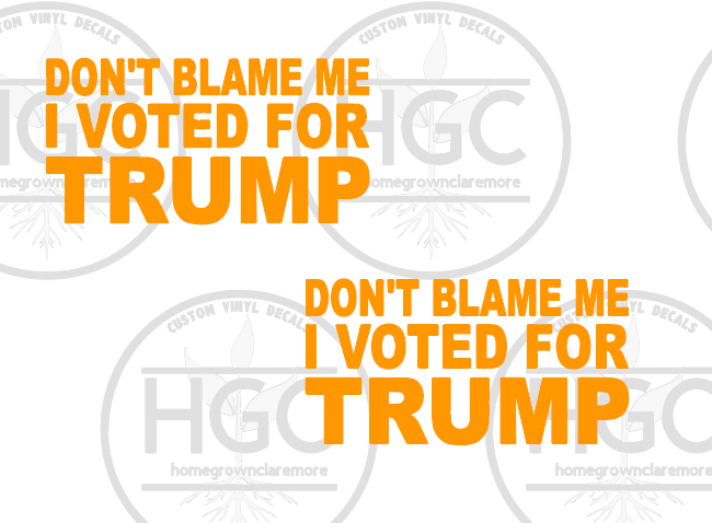 Thumbnail: 2 Pack -  Don't Blame Me , I Voted for Trump