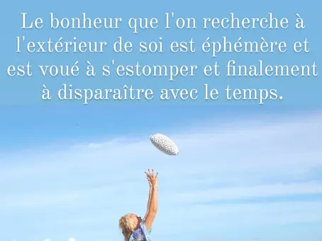 SUIS-JE HEUREUX ( SE ) ?
COMMENT SAVOIR SI ON EST HEUREUX ?