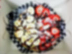 Wafle de Banano y Fresas