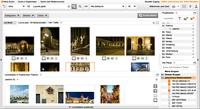 Einblick Sucherergbenisansicht der my-picturemaxx Software