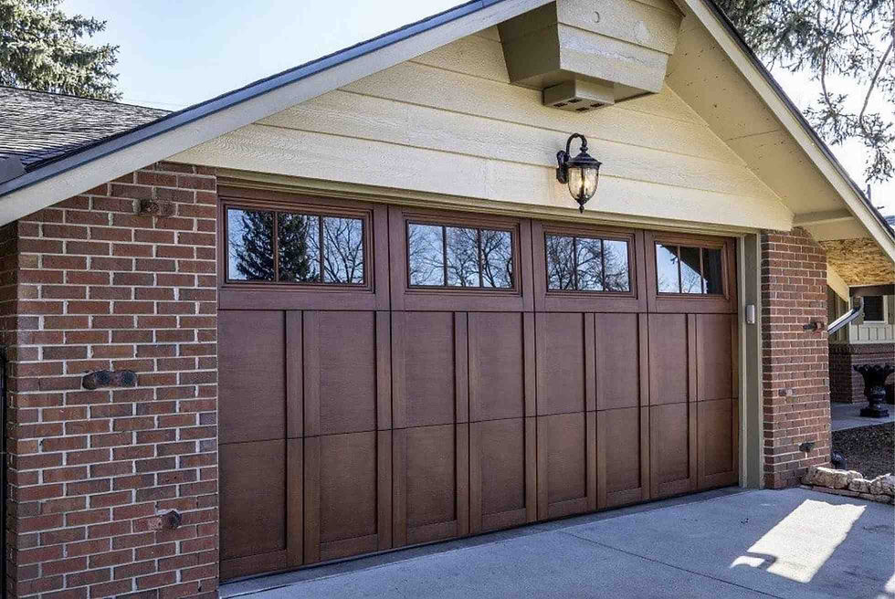 garage door windows styles